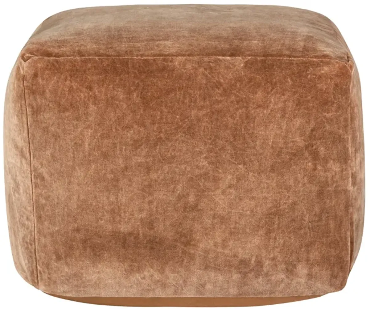 Heirloom Velvet Hazel Pouf 18x18x14