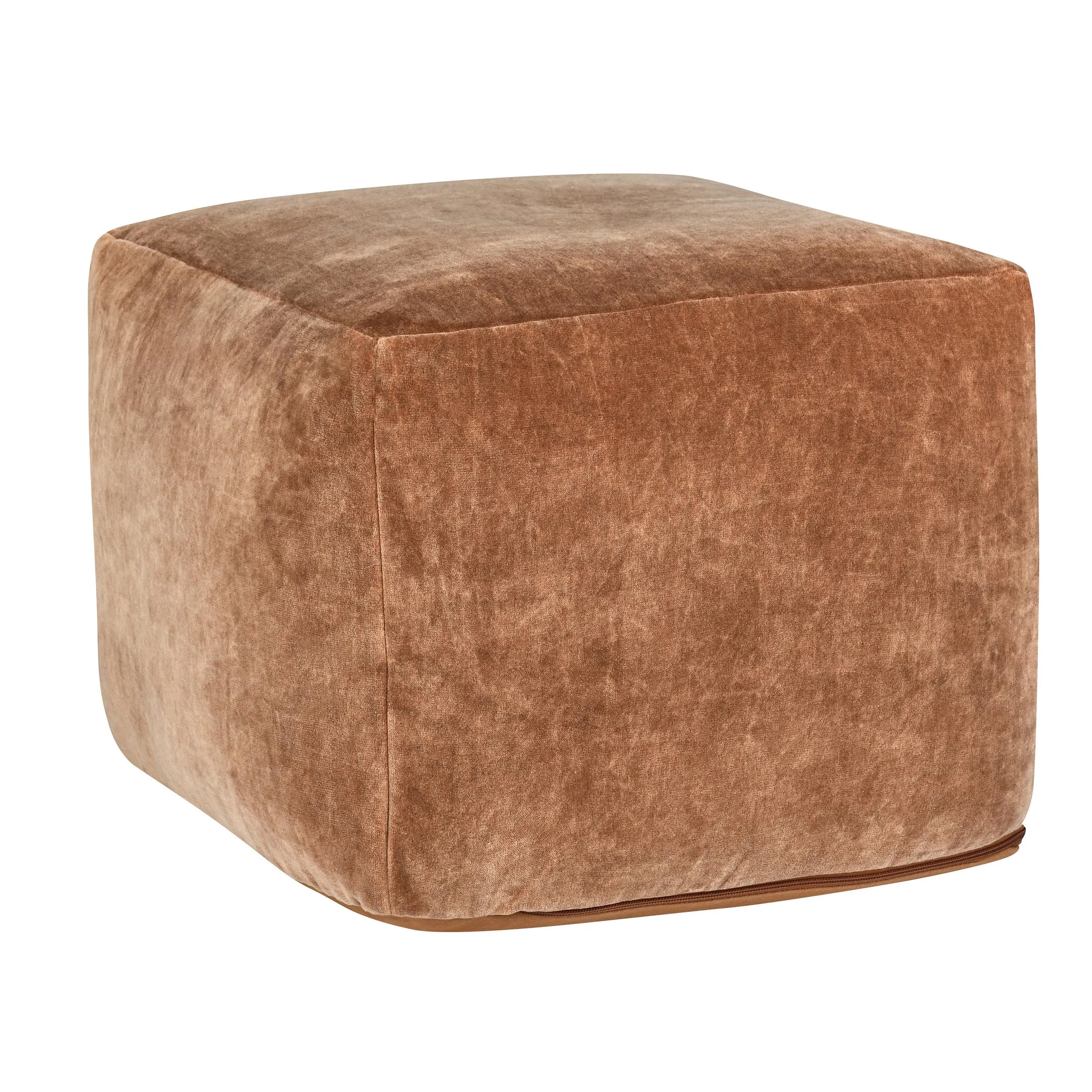 Heirloom Velvet Hazel Pouf 18x18x14