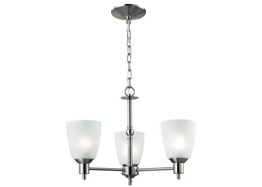 Jackson 20" Wide 3-Light Chandelier - Brushed Nickel