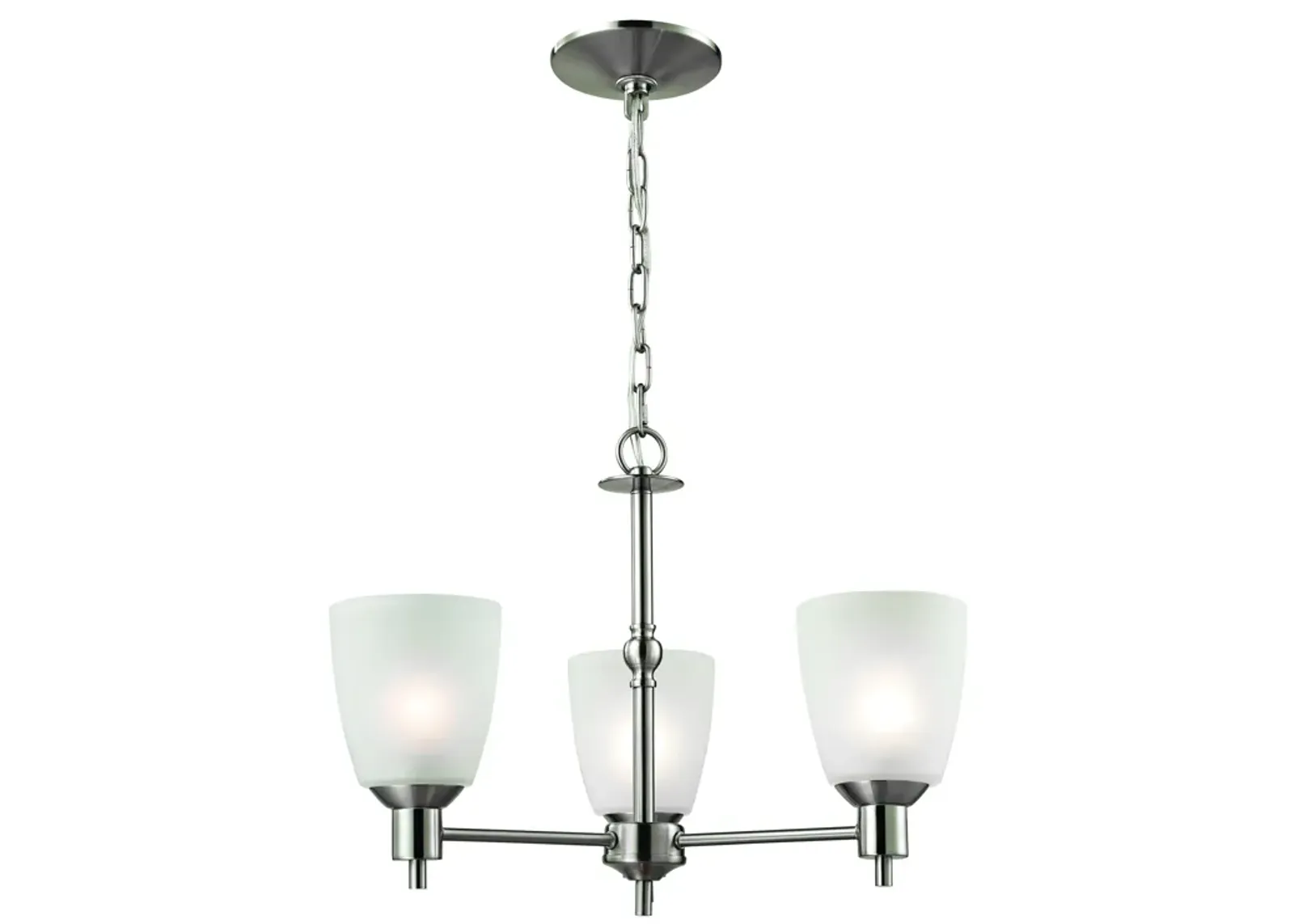 Jackson 20" Wide 3-Light Chandelier - Brushed Nickel