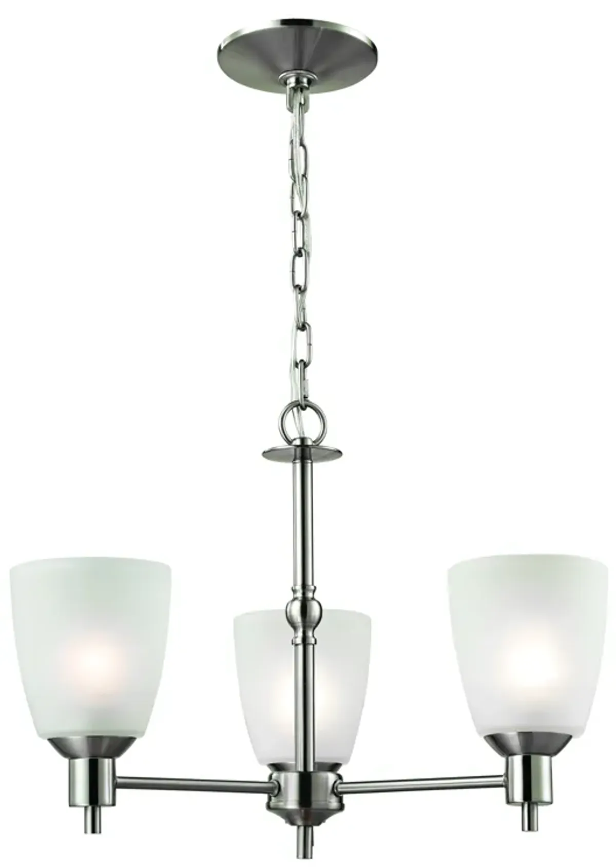 Jackson 20" Wide 3-Light Chandelier - Brushed Nickel