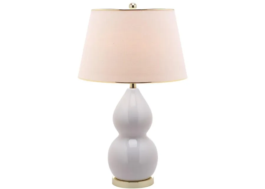 Jill 26.5-Inch H Double- Gourd Ceramic Lamp