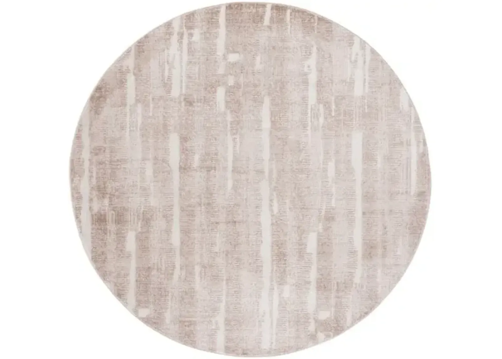 WHISPER 816 Beige 6'-7' X 6'-7' Round Round Rug