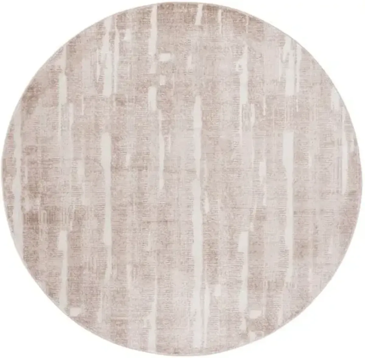 WHISPER 816 Beige 6'-7' X 6'-7' Round Round Rug