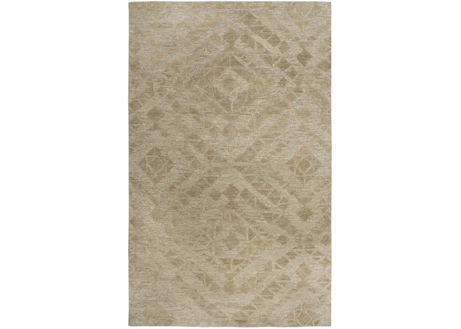 Fifth Avenue Brown Diamond Wool 5' x 8' Rectangle Rug