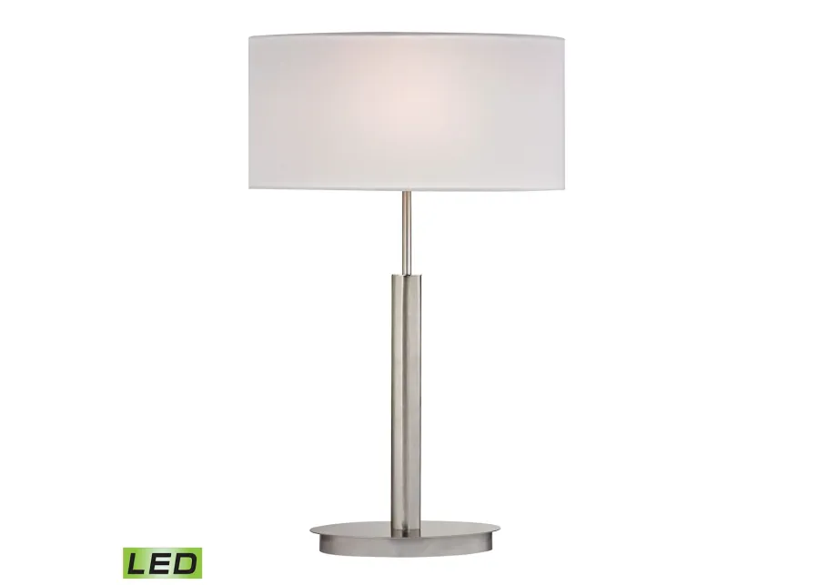 Port Elizabeth 24" High 1-Light Table Lamp - Satin Nickel