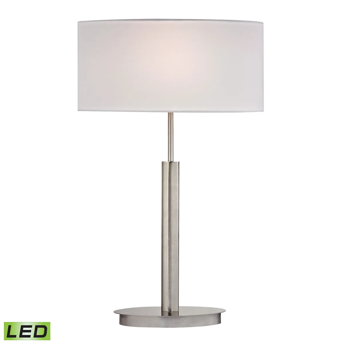 Port Elizabeth 24" High 1-Light Table Lamp - Satin Nickel