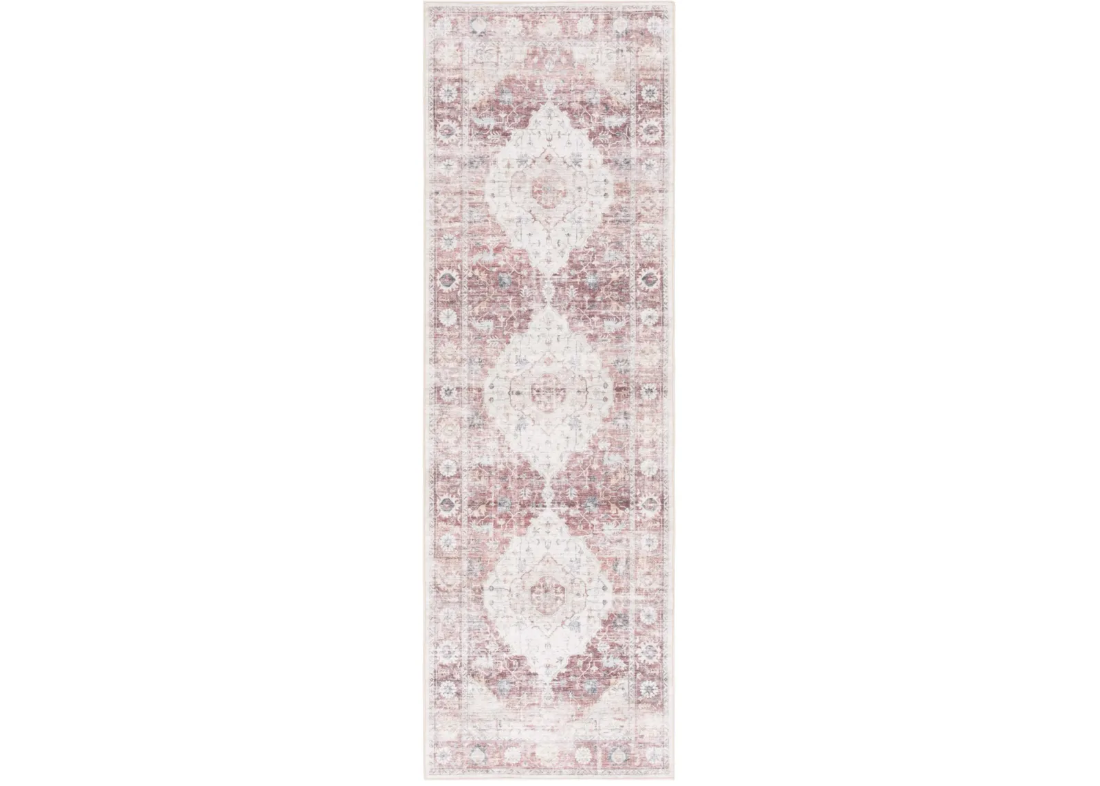 ARIZONA 517 LIGHT RED  2'-6' x 8' Runner Rug