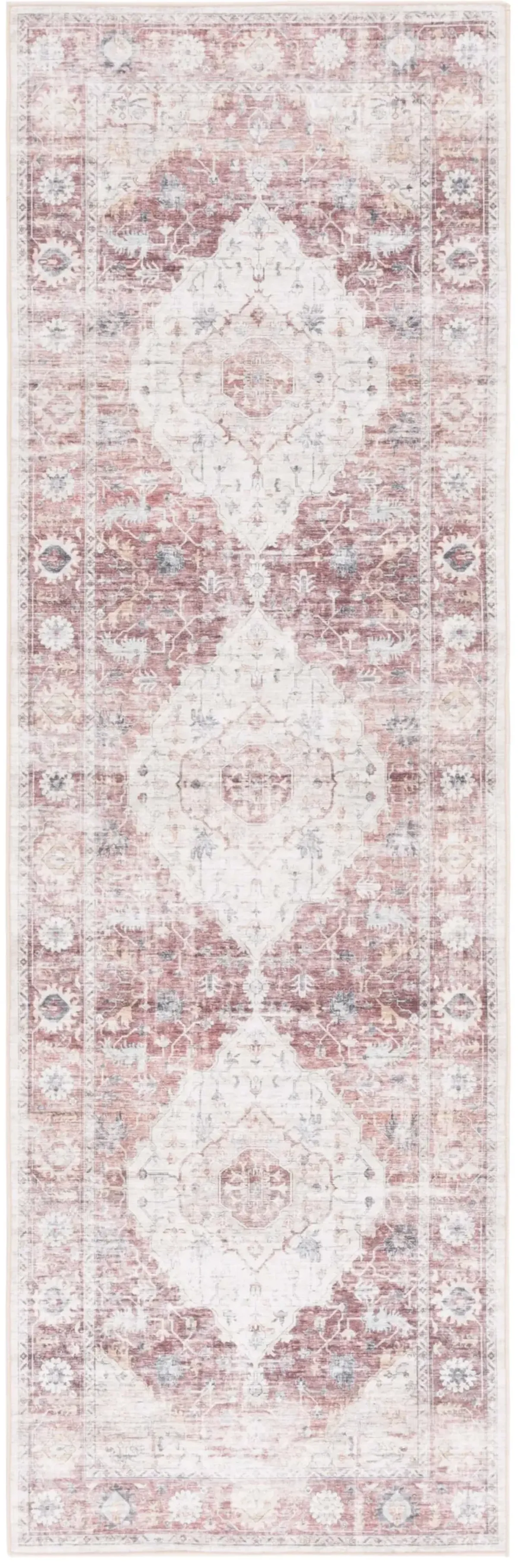 ARIZONA 517 LIGHT RED  2'-6' x 8' Runner Rug