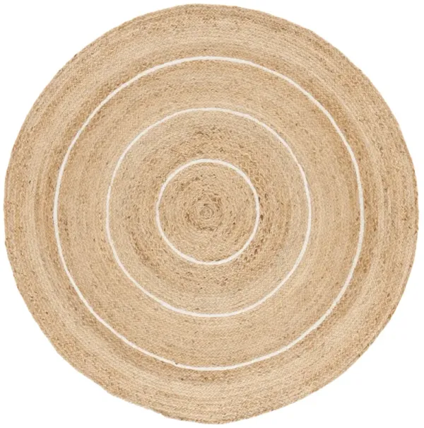NATURAL FIBER 892 NATURAL  6' x 6' Round Round Rug