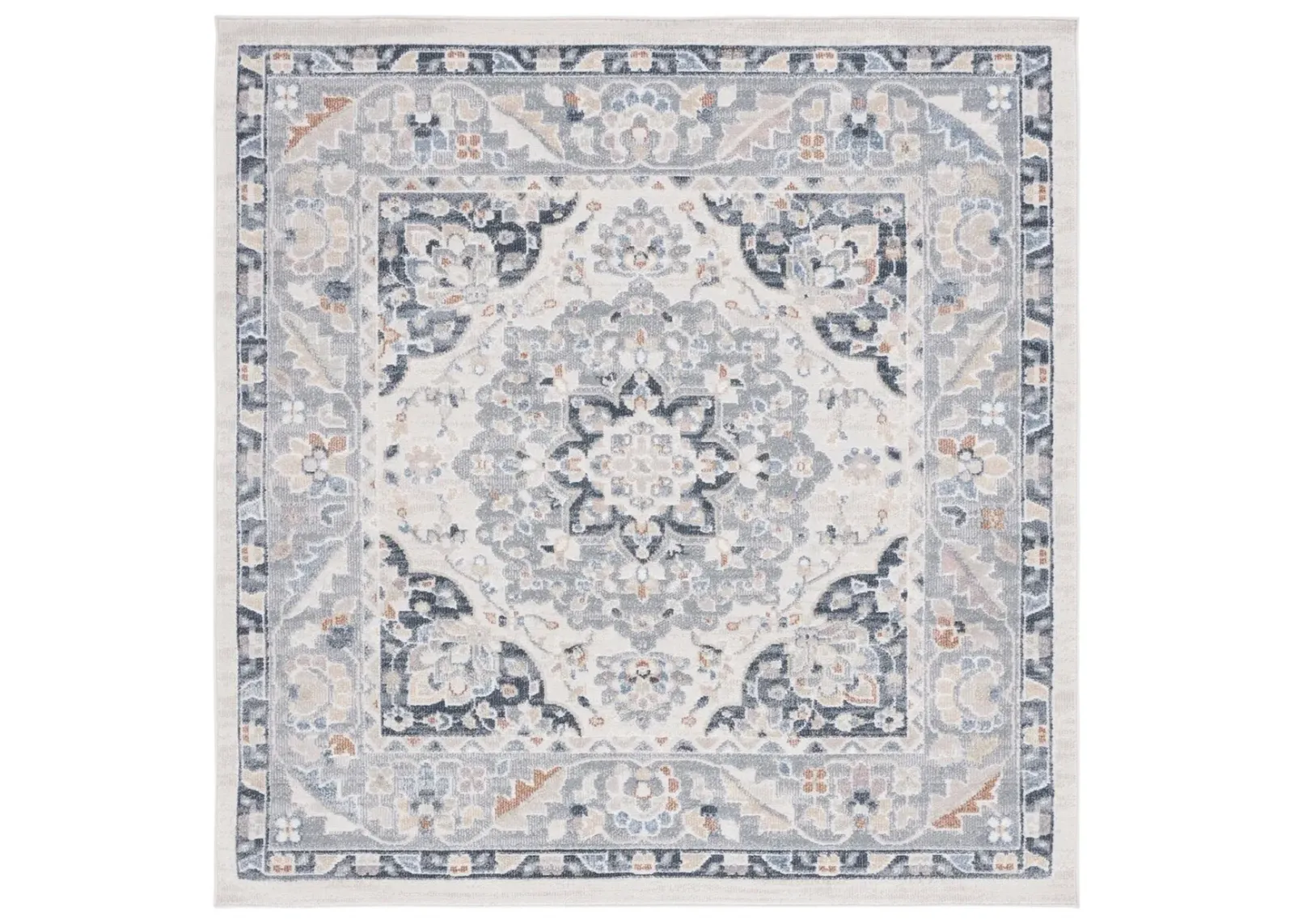 BLAIR WASHABLE 204 Blue 6'-7' X 6'-7' Square Square Rug