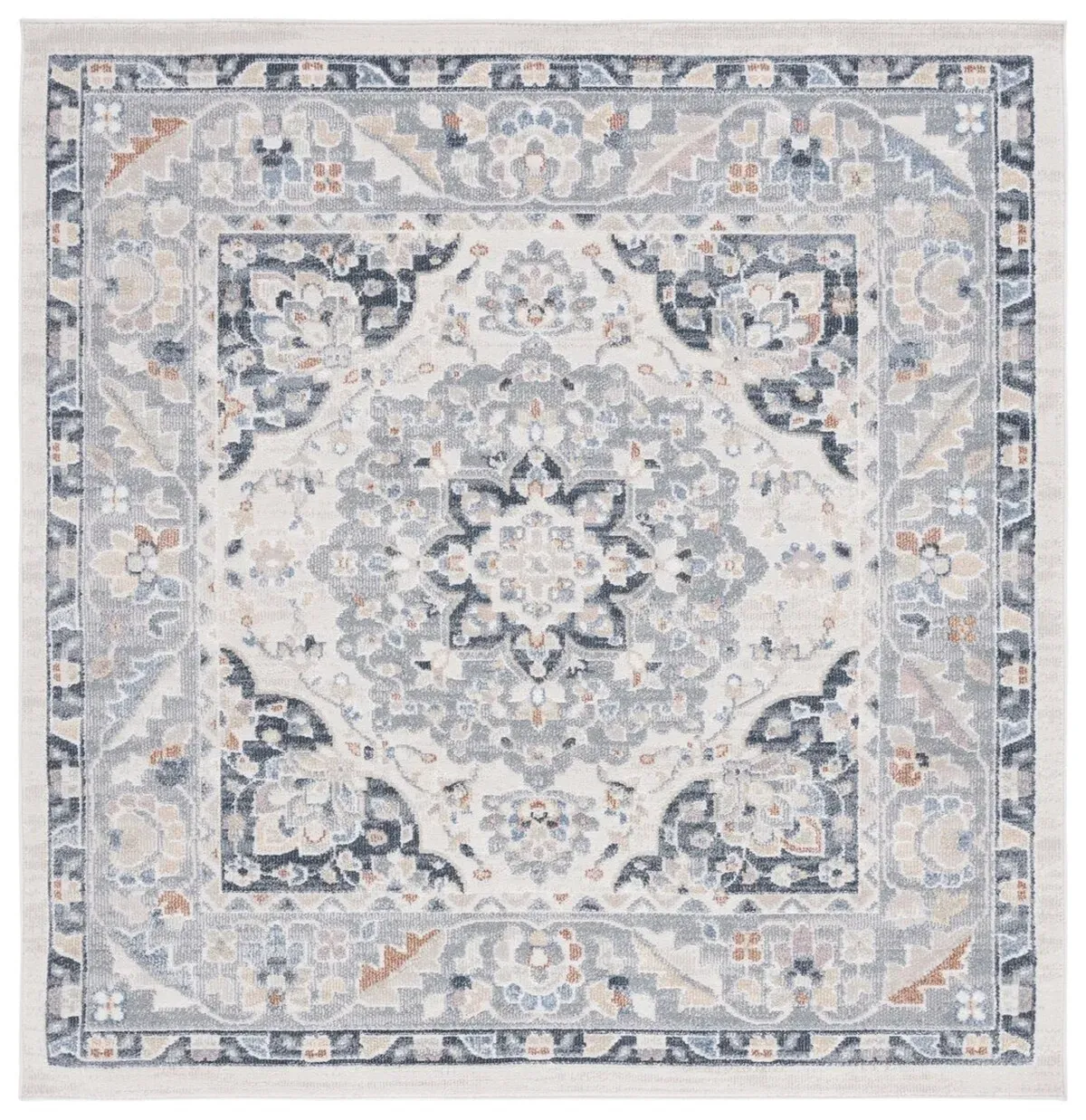 BLAIR WASHABLE 204 Blue 6'-7' X 6'-7' Square Square Rug