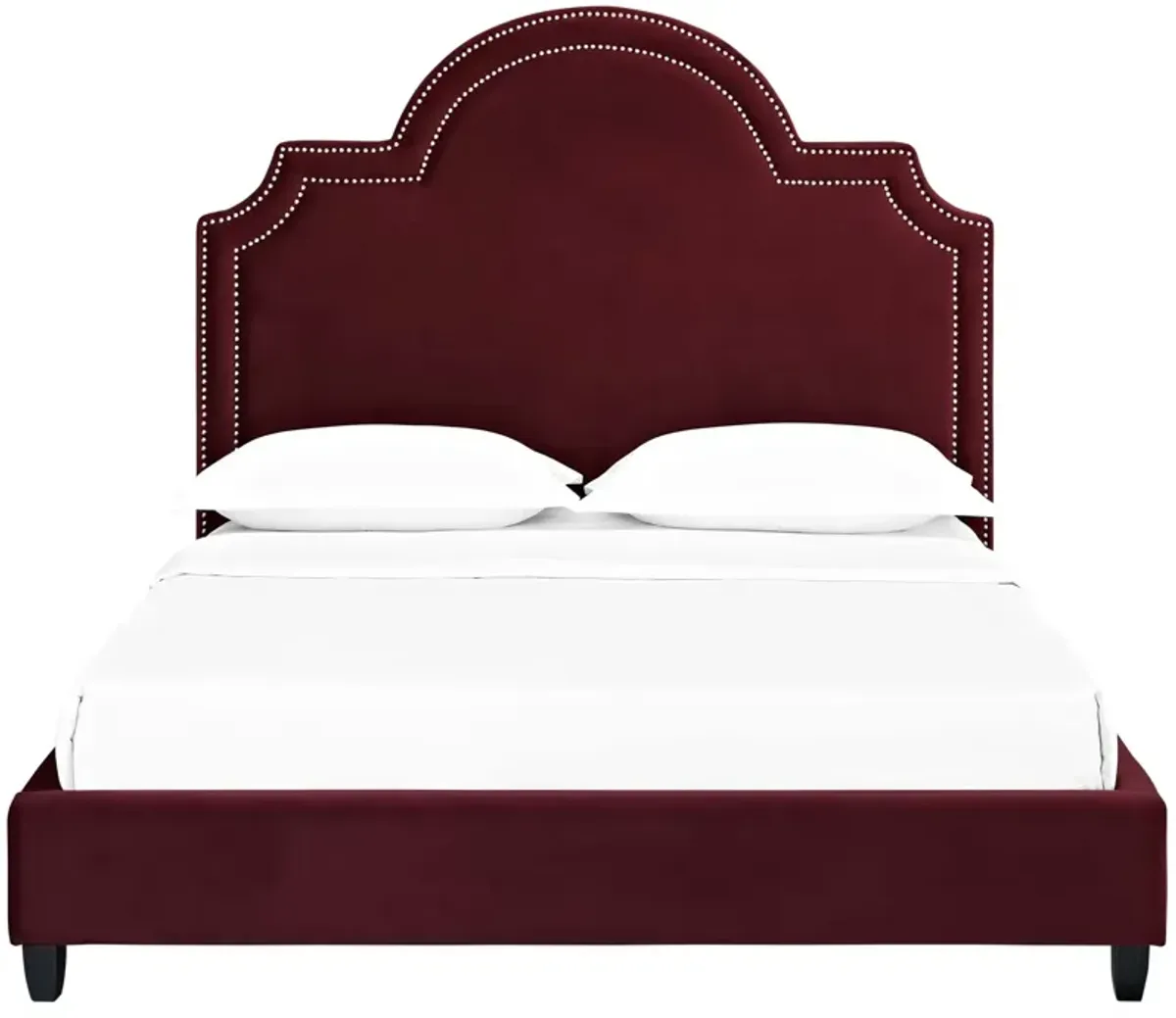 Primrose Queen Performance Velvet Platform Bed