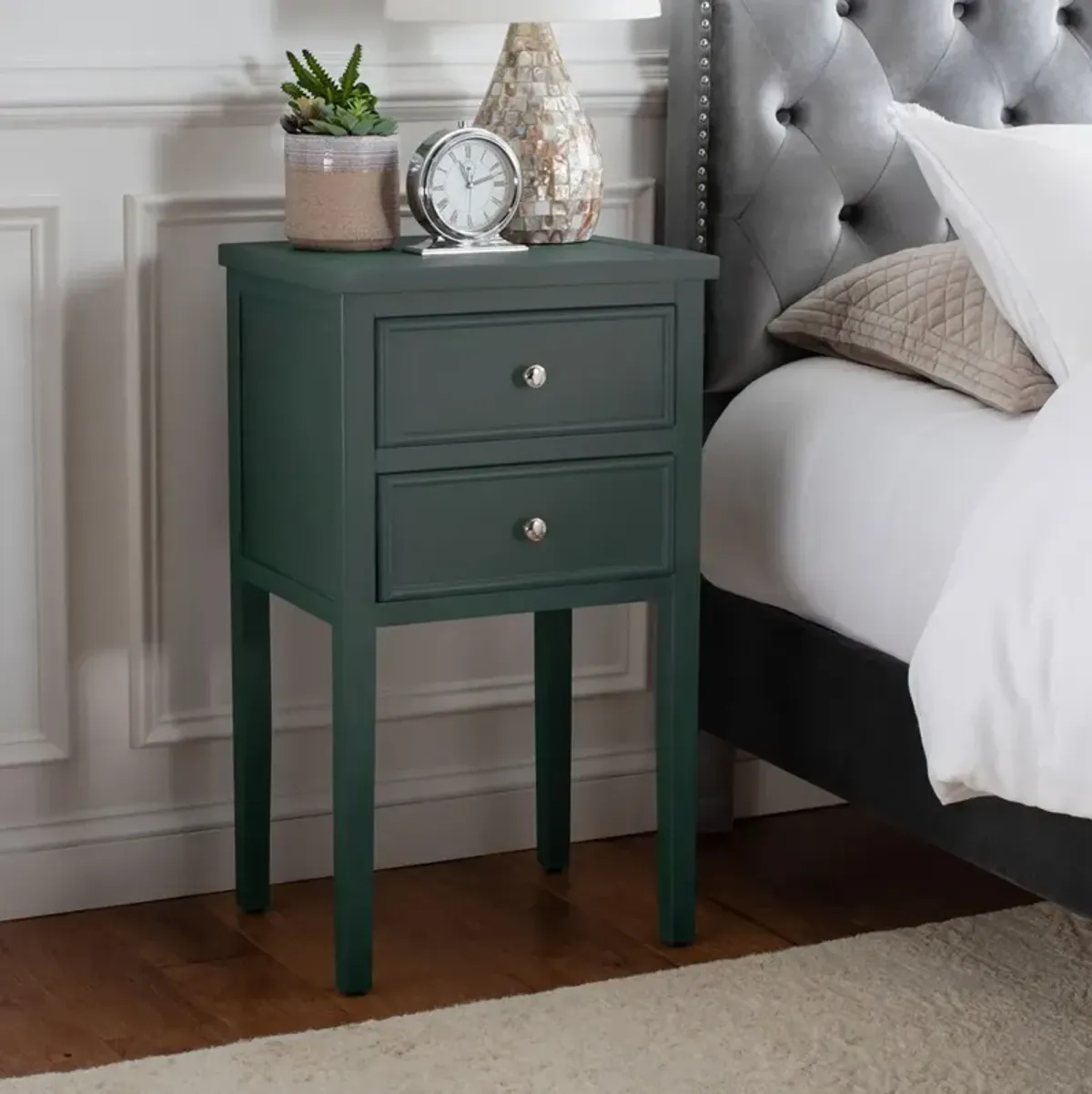 TOBY NIGHTSTAND WITH STORAGE DRAWERS 