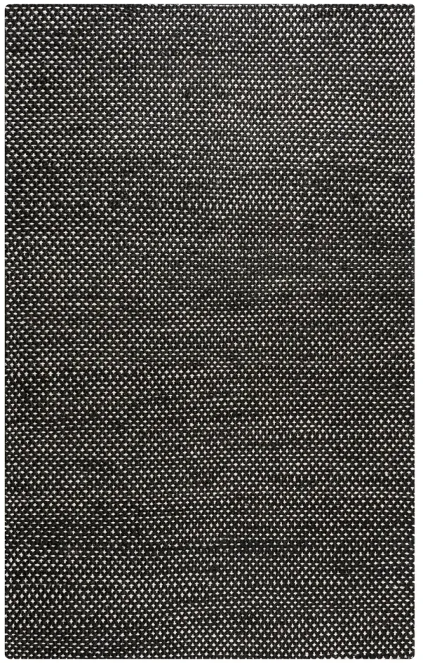 Ellington Black pattern  Jute / Wool  8' x 10' Rectangle Rug