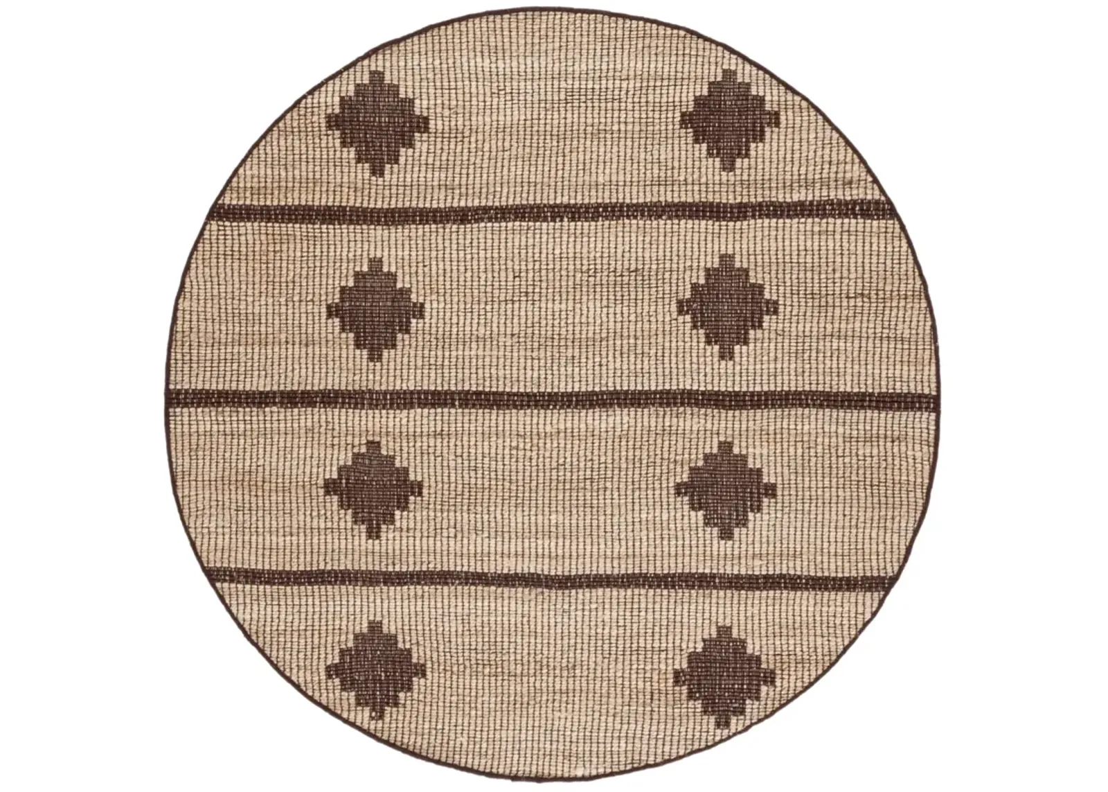 NATURAL FIBER 878 NATURAL  6' x 6' Round Round Rug