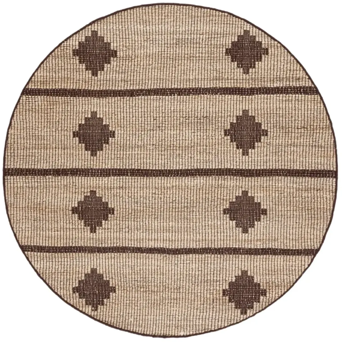 NATURAL FIBER 878 NATURAL  6' x 6' Round Round Rug