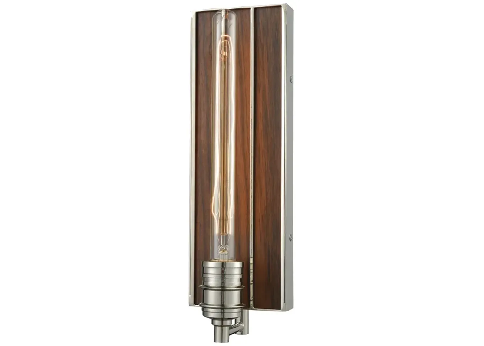 Brookweiler 15" High 1-Light Sconce - Polished Nickel