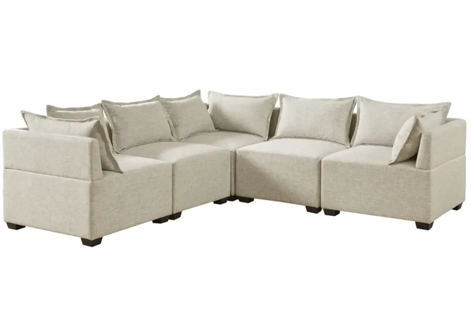 5-Piece Modular L-Shape Sofa