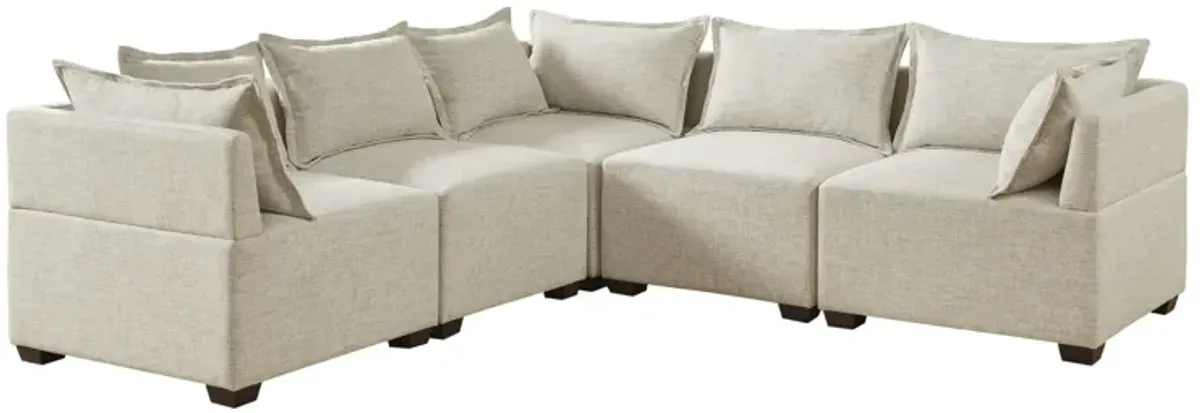 5-Piece Modular L-Shape Sofa