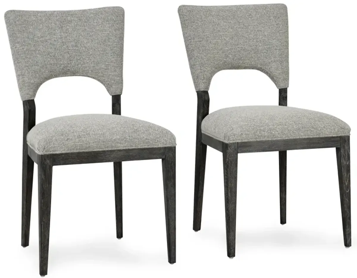 Mitchel Upholstered Dining Chair Gray Set of 2