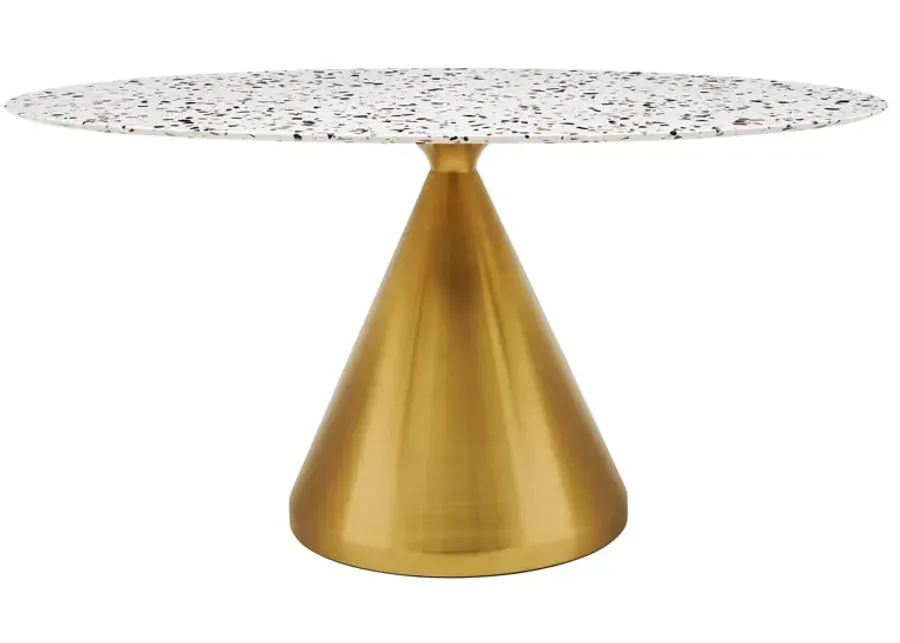 Tupelo 60" Oval Terrazzo Dining Table