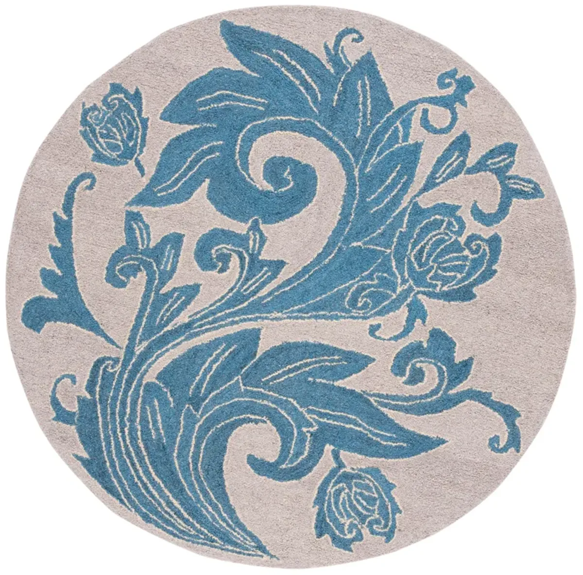 ABSTRACT Hand Tufted 6' x 6' Round area rug