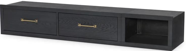 Flatiron Black Underbed Storage Unit Black Finish