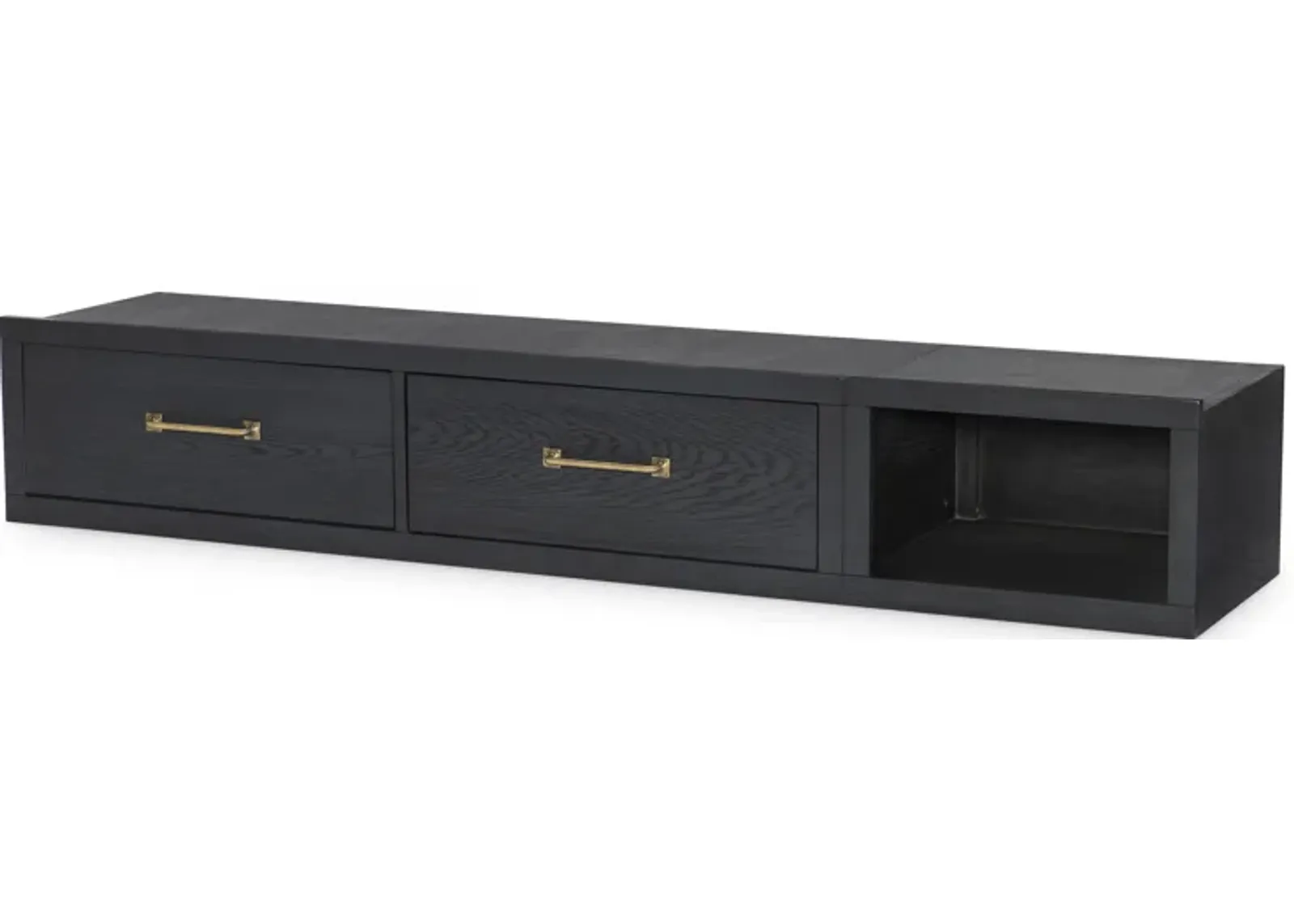 Flatiron Black Underbed Storage Unit Black Finish