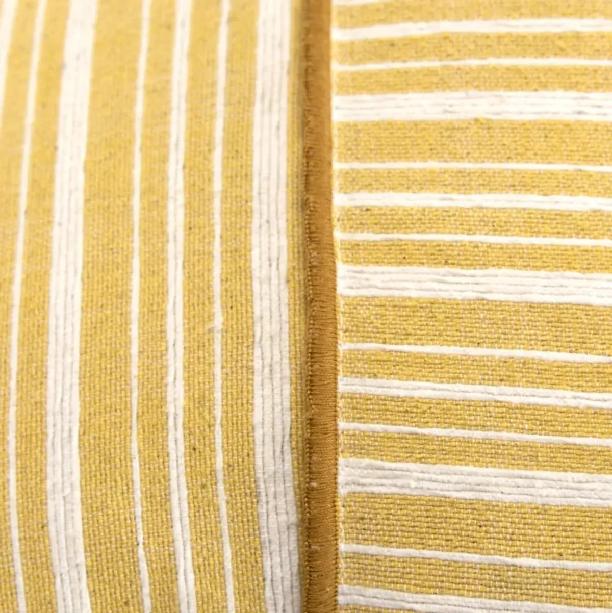 Stripe Yellow Pillow