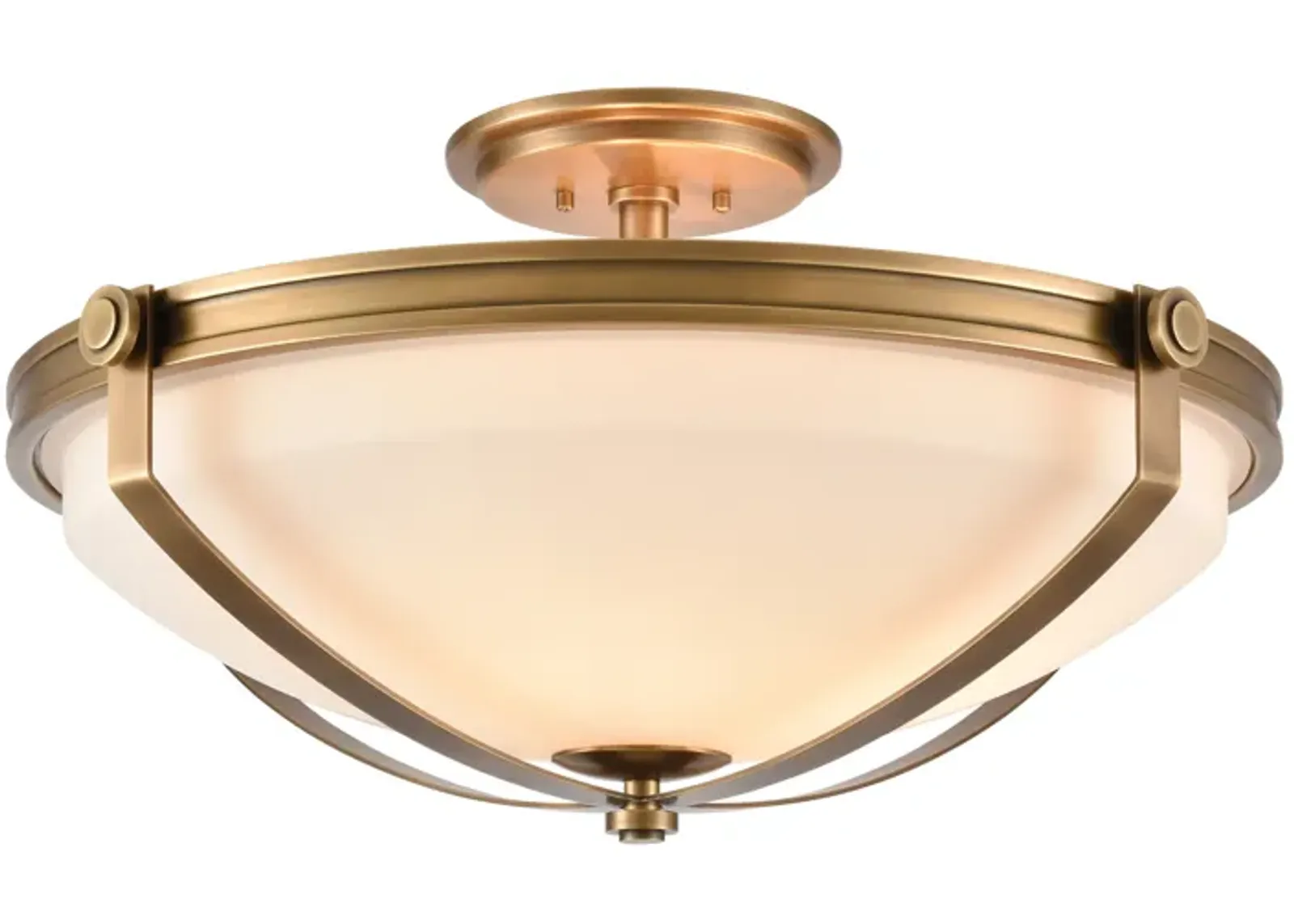 Connelly 23" Wide 4-Light Semi Flush Mount - Natural