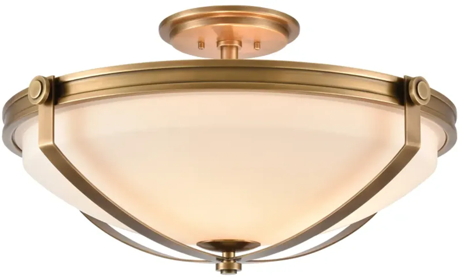 Connelly 23" Wide 4-Light Semi Flush Mount - Natural