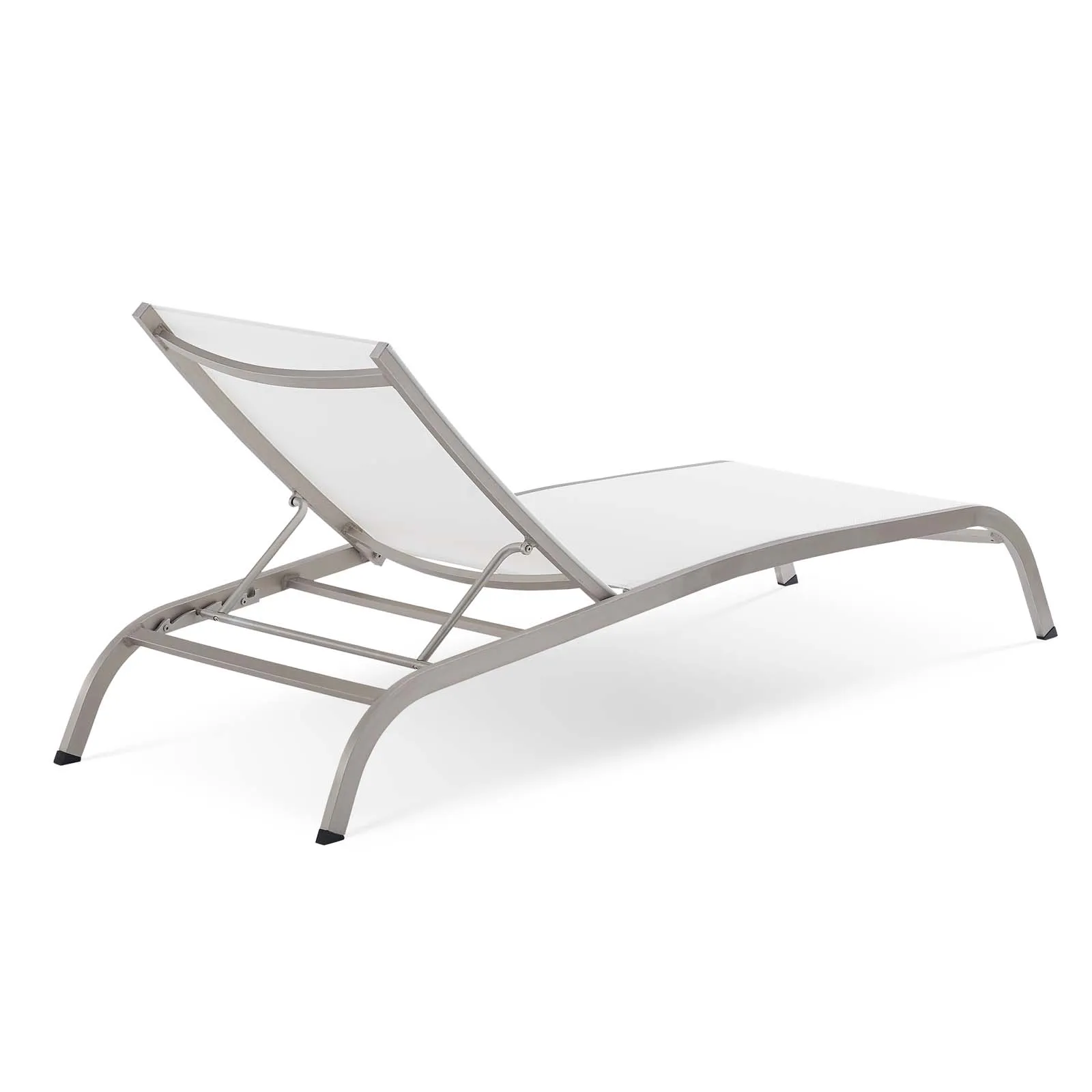 Savannah Mesh Chaise Outdoor Patio Aluminum Lounge Chair