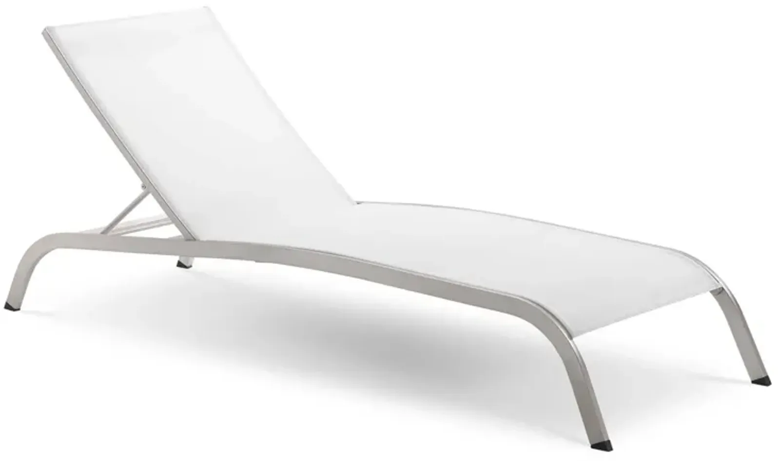 Savannah Mesh Chaise Outdoor Patio Aluminum Lounge Chair