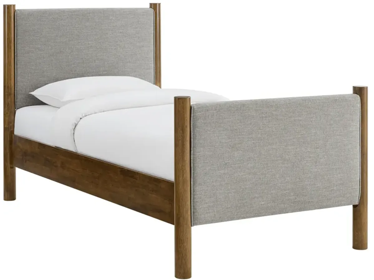 Maven Twin Size Fabric Upholstered Platform Bed