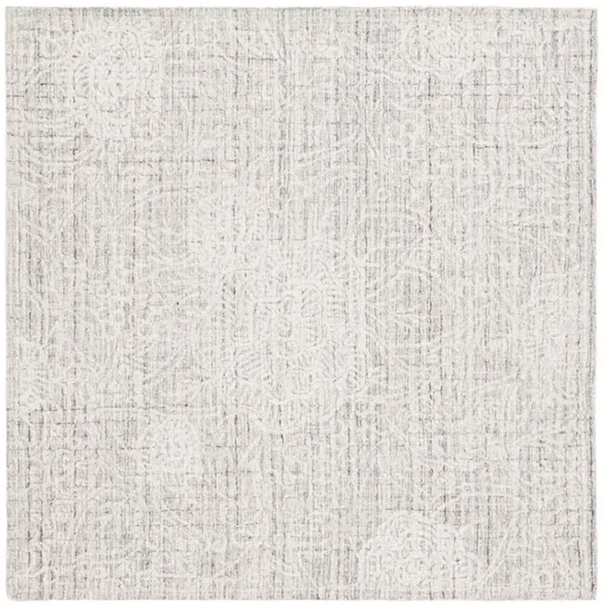 EBONY 114 Grey  6' X 6' Square Square Rug