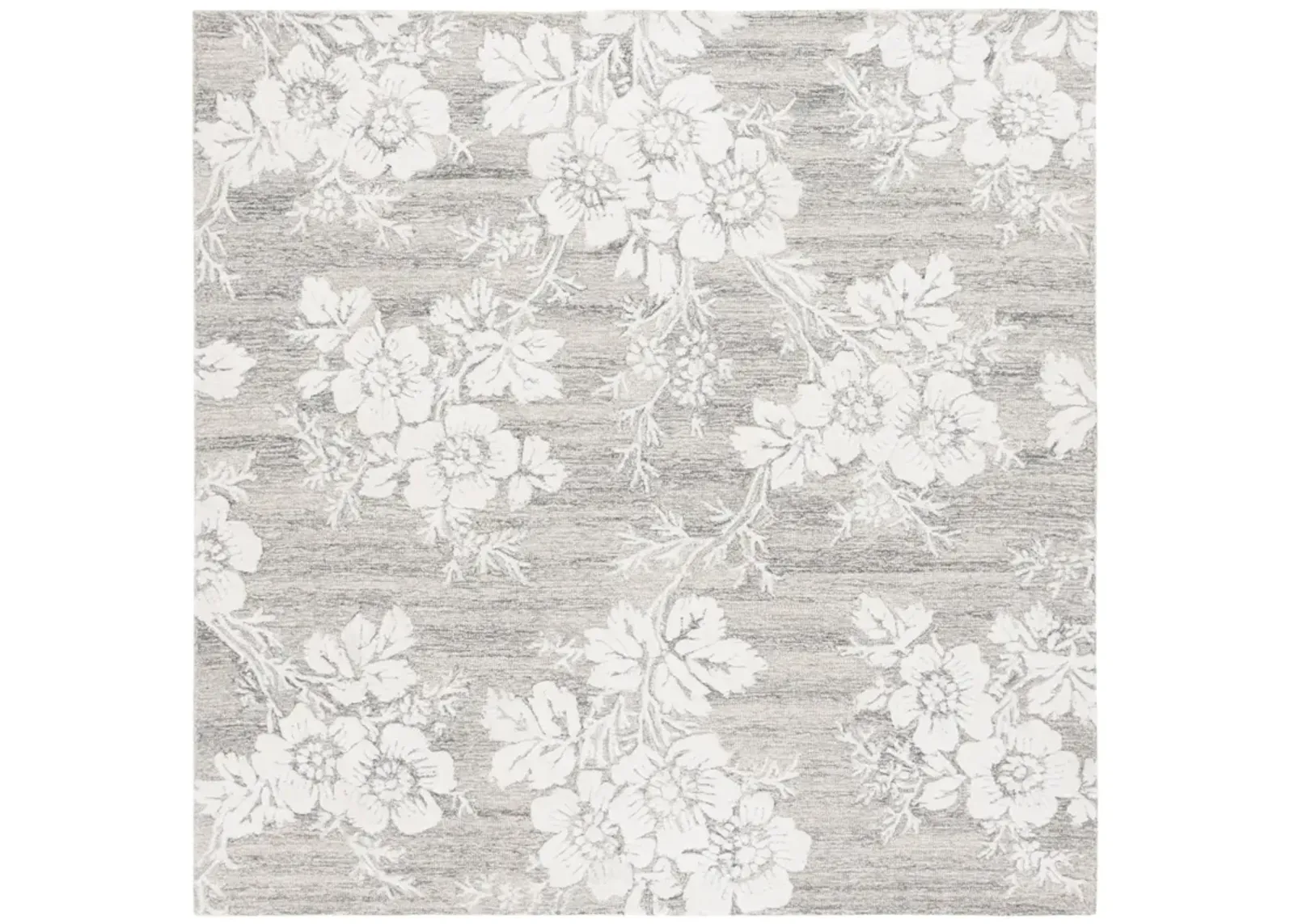 GLAMOUR 625 GREY  6' x 6' Square Square Rug