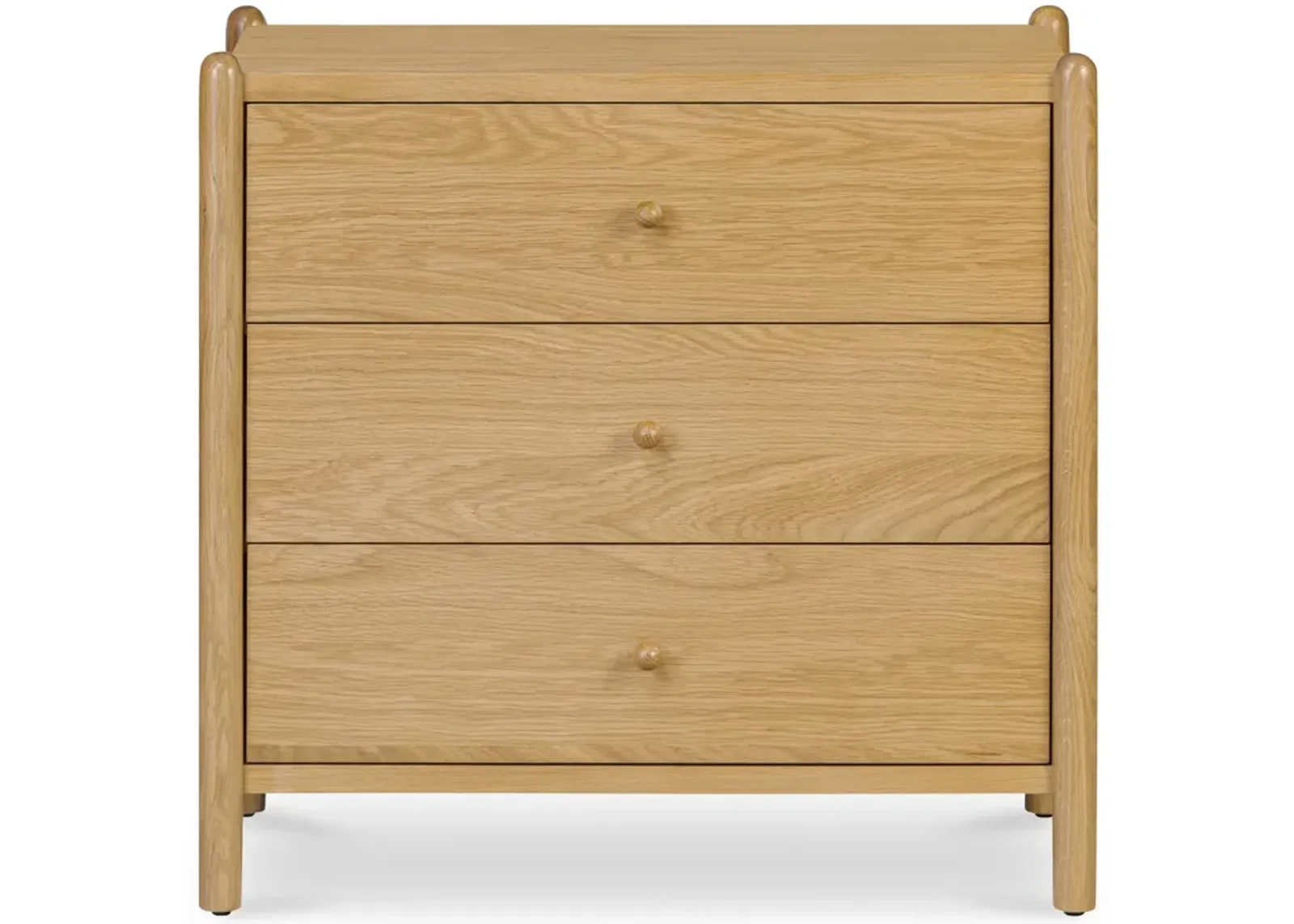 Billy 3 Drawer Nightstand Natural