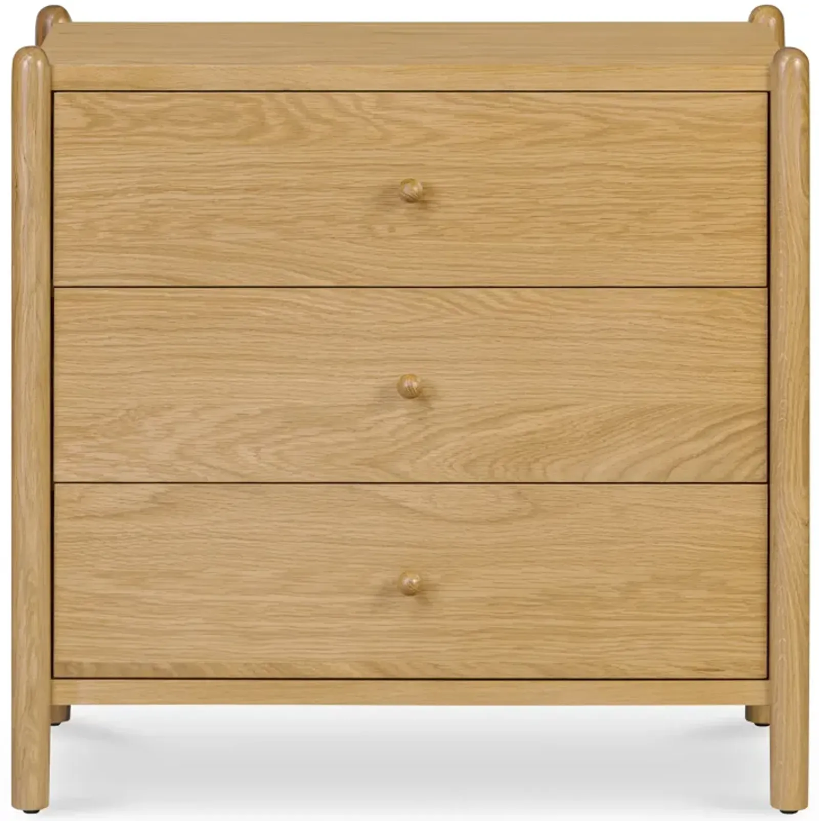 Billy 3 Drawer Nightstand Natural