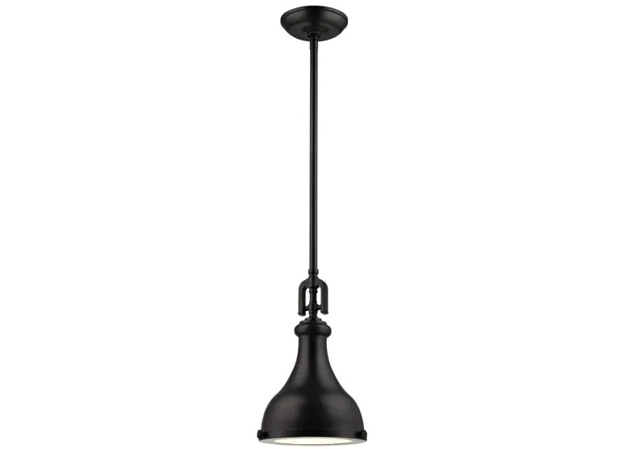 Rutherford 9" Wide 1-Light Mini Pendant - Oil Rubbed Bronze