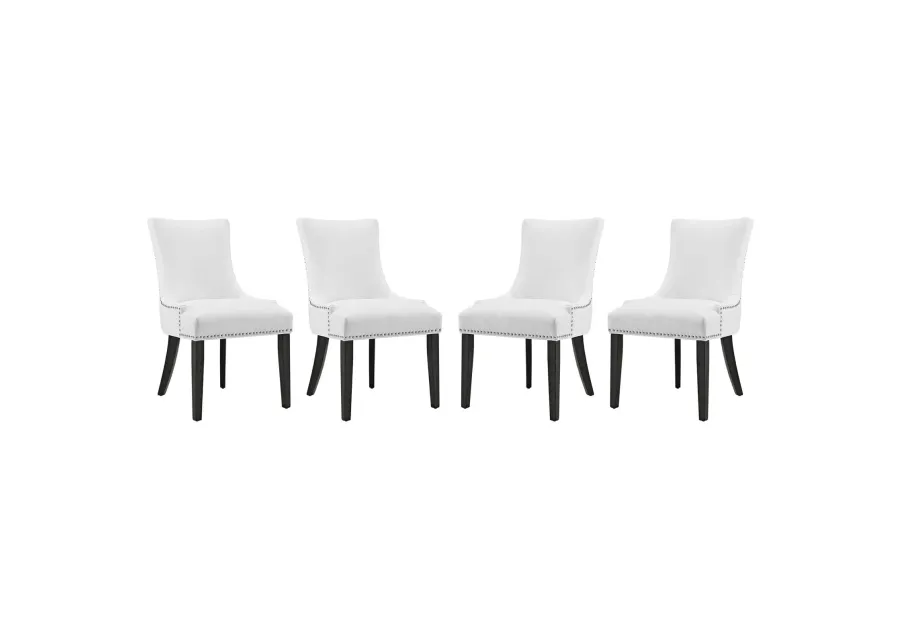 Marquis Dining Chair Faux Leather Set of 4