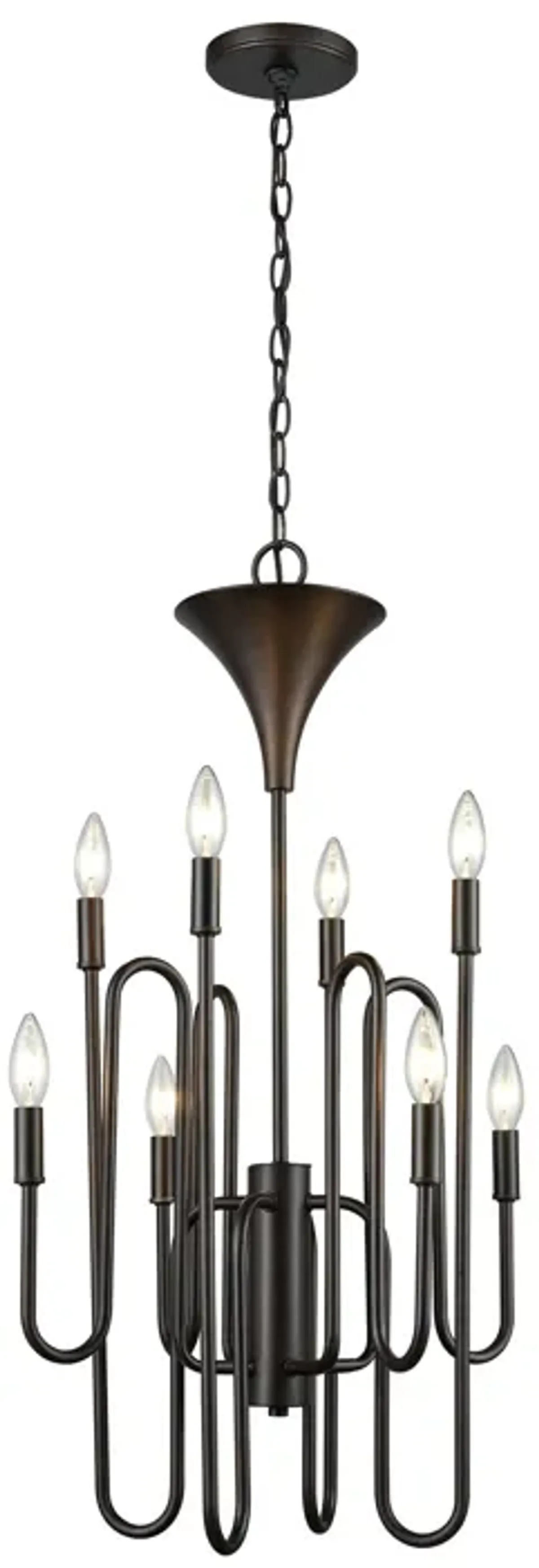 Decatur 19" Wide 8-Light Chandelier - Oil Rubbed Bronze