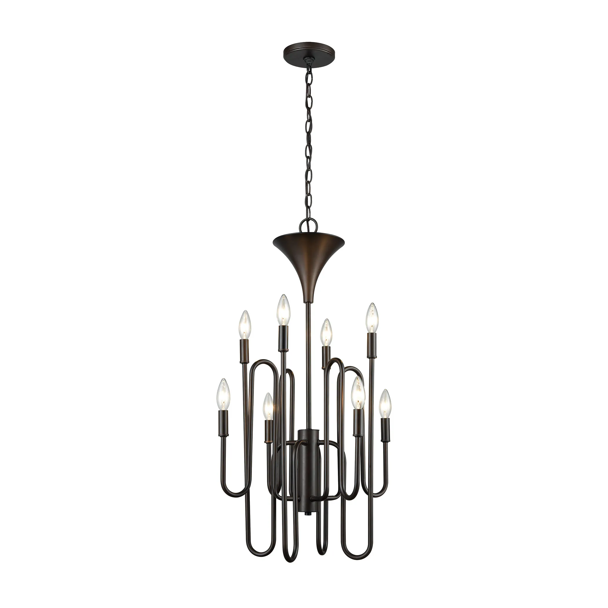 Decatur 19" Wide 8-Light Chandelier - Oil Rubbed Bronze