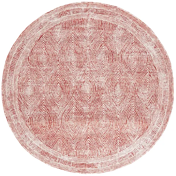 ABSTRACT Hand Tufted 6' x 6' Round area rug