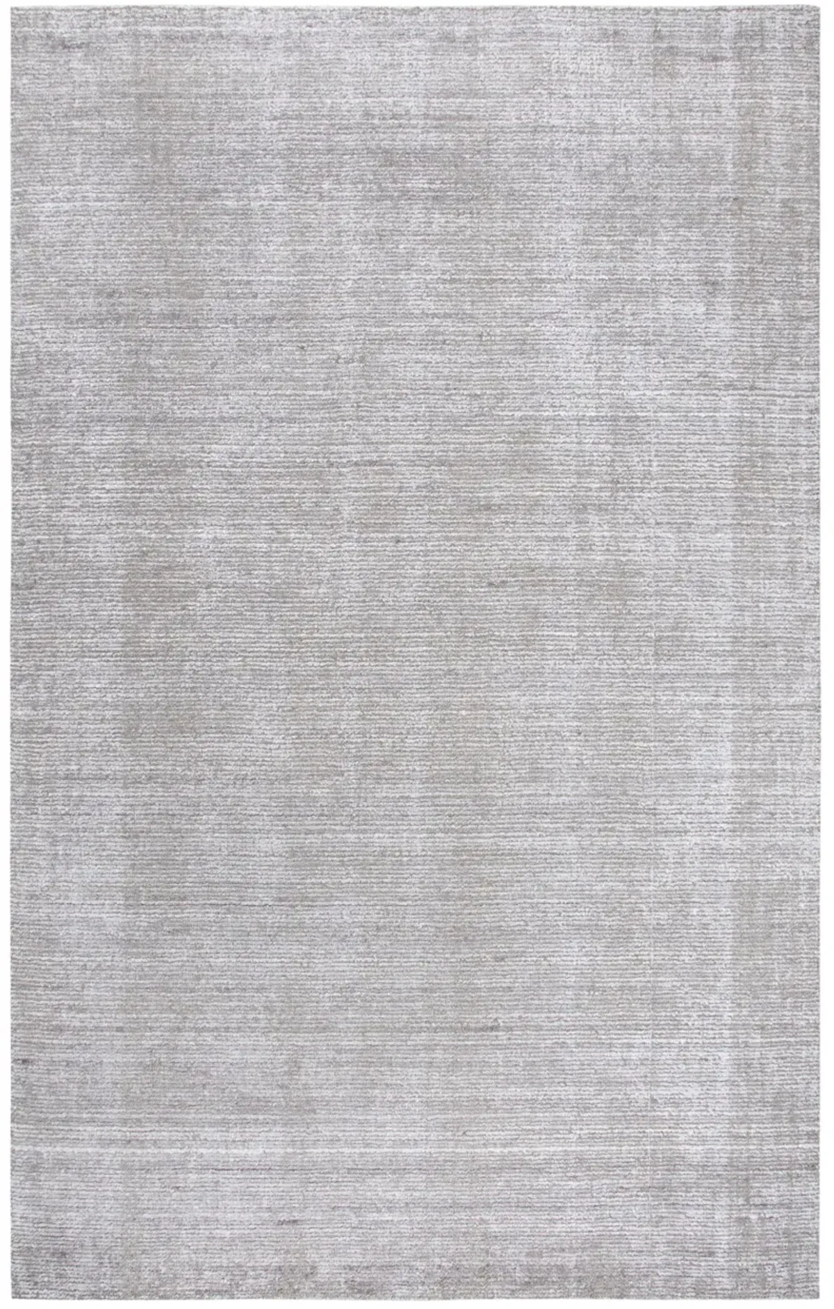 Grand Haven Light Gray Solid Wool/Tencel 5' x 8' Rectangle Rug