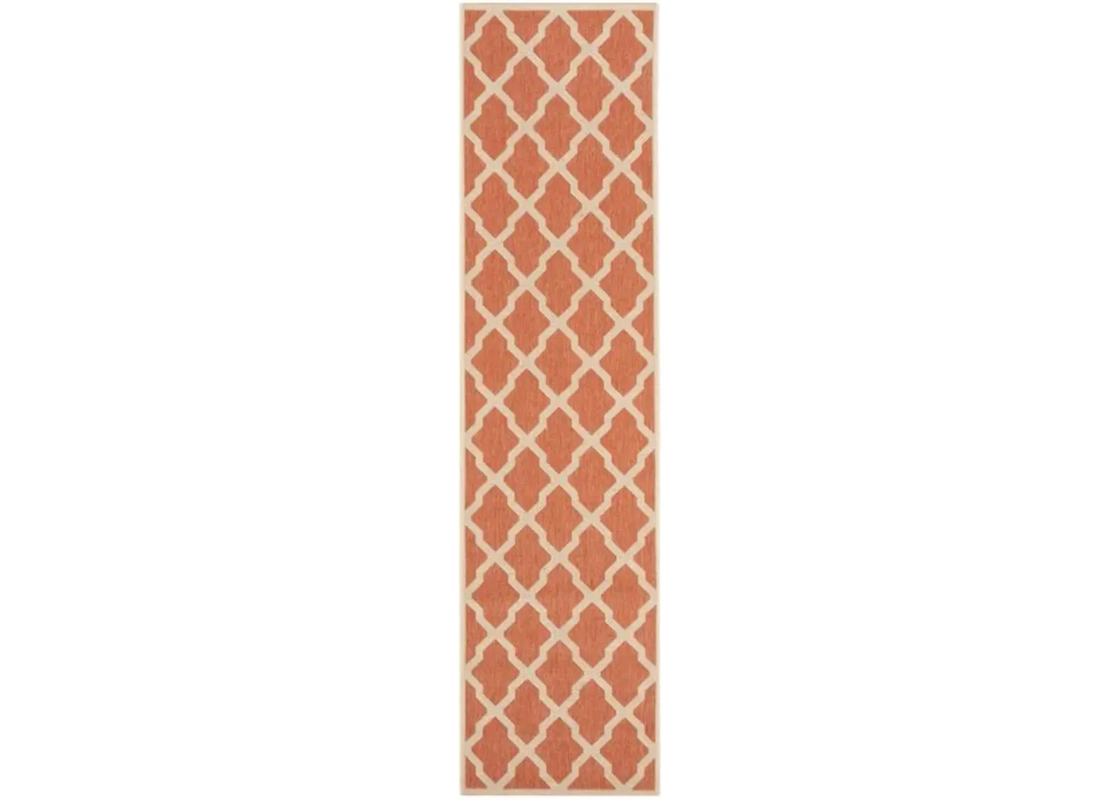 LINDEN 122 Collection LND122P-28 Rust / Creme 2'-2" X 8'