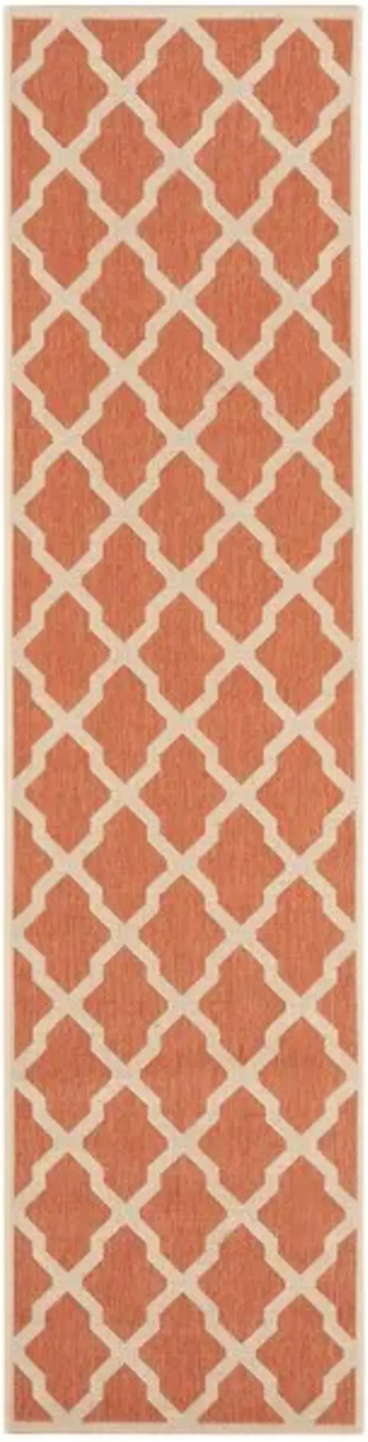 LINDEN 122 Collection LND122P-28 Rust / Creme 2'-2" X 8'