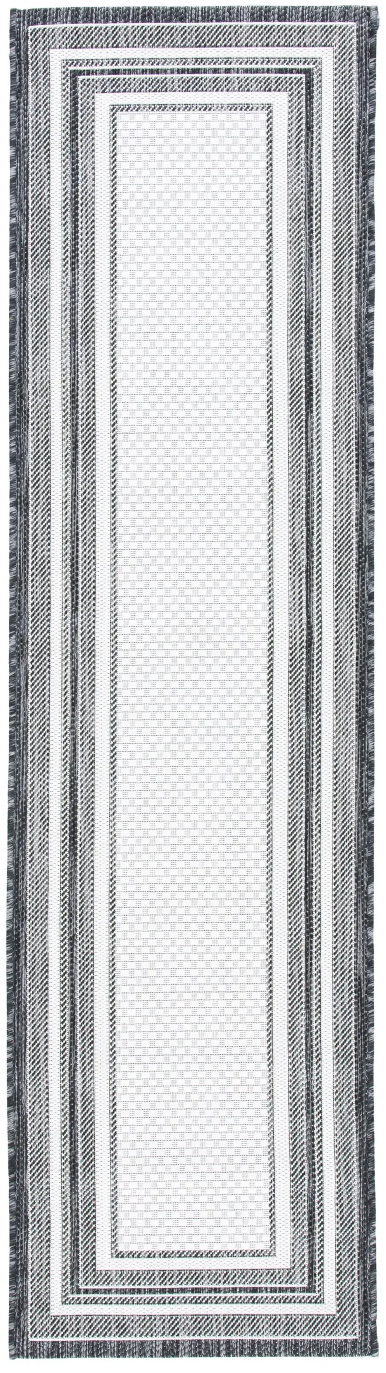 COURTYARD 8475 IVORY  2'-3' x 14' Runner Rug