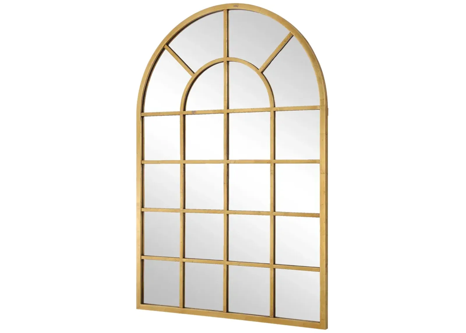 Windowpane Arched Mirror