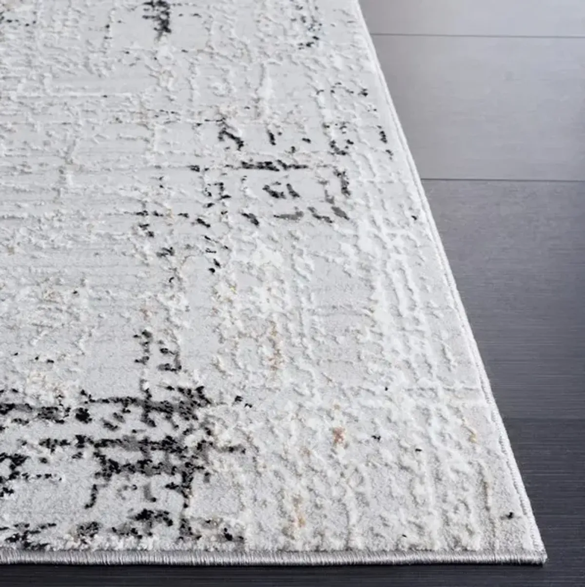 PARKER 100 Grey 2' X 8' Runner Rug